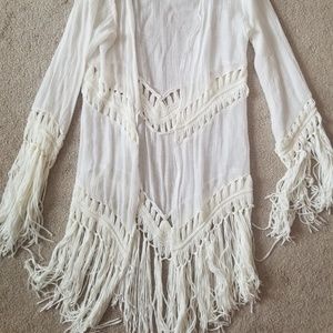 White Lace Cardigan